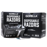 Gorilla Black Twin Blade Razors (50/Box) - Price Per Box