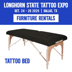 Tattoo Bed Rental for Longhorn State Tattoo Expo 2025