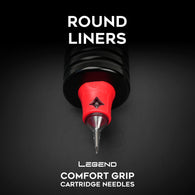 Legend Comfort Grip Cartridges - Round Liners - #12 (0.35mm) - 20/Box