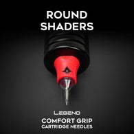 Legend Comfort Grip Cartridges - Round Shaders - #12 (0.35mm) - 20/Box